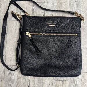 Kate Spade Jackson Black Pebbled Leather Crossbody Bag